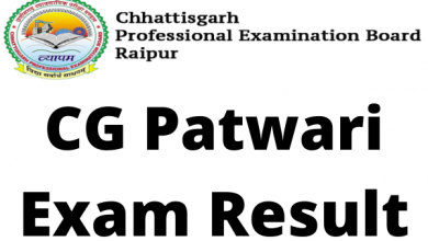 Photo of CG Vyapam Patwari Result 2022 : छत्तीसगढ़ पटवारी 2022 रिजल्ट कैसे चेक करें…जानिए