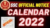 SSC Exam Calendar in Hindi 2022